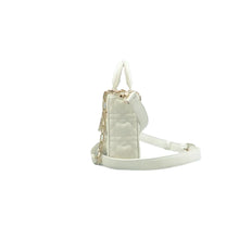 Load image into Gallery viewer, Christian DIOR Lady Dior Leather Satchel Bag White
