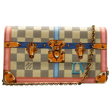 Load image into Gallery viewer, Louis Vuitton Weekend Pochette Damier Azur Canvas Shoulder Bag White
