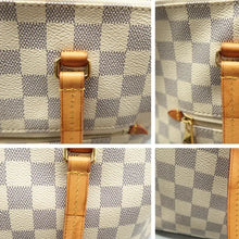 Load image into Gallery viewer, Louis Vuitton Lena Damier Azur Canvas Shoulder Bag White
