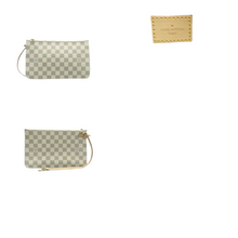 Load image into Gallery viewer, Louis Vuitton Neverfull MM W/P Damier Azur Canvas Shoulder Bag White
