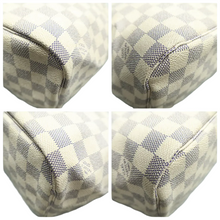 Load image into Gallery viewer, Louis Vuitton Neverfull MM Damier Azur Canvas Shoulder Bag White
