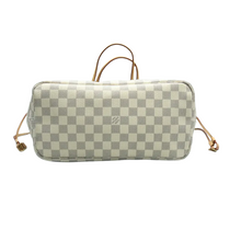 Load image into Gallery viewer, Louis Vuitton Neverfull MM W/P Damier Azur Canvas Shoulder Bag White
