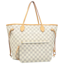 Load image into Gallery viewer, Louis Vuitton Neverfull MM Damier Azur Tote Shoulder Bag Rose Bellarine
