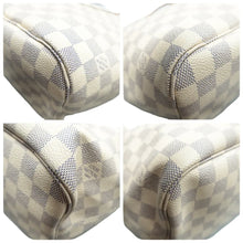 Load image into Gallery viewer, Louis Vuitton Neverfull MM Damier Azur Tote Shoulder Bag Rose Bellarine
