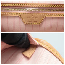 Load image into Gallery viewer, Louis Vuitton Neverfull GM Damier Azur Canvas Shoulder Bag White
