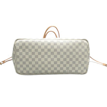Load image into Gallery viewer, Louis Vuitton Neverfull GM Damier Azur Canvas Shoulder Bag White
