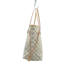 Load image into Gallery viewer, Louis Vuitton Neverfull Damier Azur Canvas Shoulder Bag White
