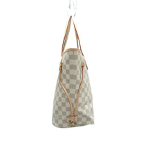 Load image into Gallery viewer, Louis Vuitton Neverfull Damier Azur Canvas Shoulder Bag White
