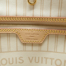 Load image into Gallery viewer, Louis Vuitton Neverfull Damier Azur Canvas Shoulder Bag White
