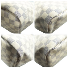 Load image into Gallery viewer, Louis Vuitton Neverfull Damier Azur Canvas Shoulder Bag White
