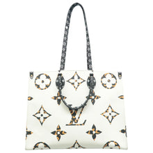 Load image into Gallery viewer, Louis Vuitton Onthego Giant Jungle Monogram Canvas Satchel Bag White
