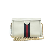 Load image into Gallery viewer, GUCCI Ophidia Chain Leather Shoulder Bag White
