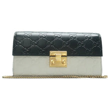 Load image into Gallery viewer, Gucci Padlock Guccissima Shoulder Bag Black Mystic White
