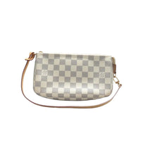 Load image into Gallery viewer, LOUIS VUITTON Pochette Accessorie Damier Azur Canvas Shoulder Bag White
