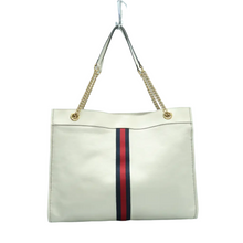 Load image into Gallery viewer, Gucci Rajah W/P Leather Shoulder Bag White
