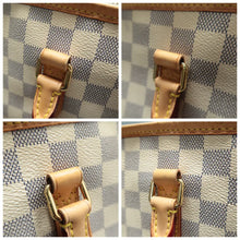 Load image into Gallery viewer, Louis Vuitton Riviera Damier Azur Canvas Satchel Bag White
