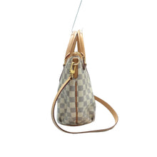 Load image into Gallery viewer, Louis Vuitton Riviera Damier Azur Canvas Satchel Bag White
