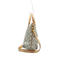 Load image into Gallery viewer, Louis Vuitton Riviera Damier Azur Canvas Satchel Bag White
