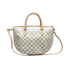 Load image into Gallery viewer, Louis Vuitton Riviera Damier Azur Canvas Satchel Bag White
