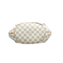 Load image into Gallery viewer, Louis Vuitton Riviera Damier Azur Canvas Satchel Bag White
