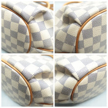 Load image into Gallery viewer, Louis Vuitton Riviera Damier Azur Canvas Satchel Bag White
