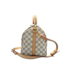 Load image into Gallery viewer, Louis Vuitton Speedy Bandouliere 30 Damier Azur Canvas Satchel Bag White
