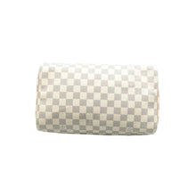 Load image into Gallery viewer, LOUIS VUITTON Speedy 30 Damier Azur Canvas Tote Bag White
