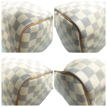 Load image into Gallery viewer, Louis Vuitton Speedy 30 Damier Azur Canvas Tote Bag White
