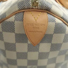 Load image into Gallery viewer, Louis Vuitton Speedy 30 Damier Azur Canvas Tote Bag White
