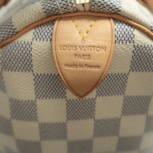 Load image into Gallery viewer, Louis Vuitton Speedy 30 Damier Azur Canvas Tote Bag White
