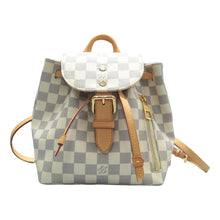 Load image into Gallery viewer, Louis Vuitton Sperone Damier Azur Canvas Backpack Bag White
