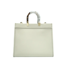 Load image into Gallery viewer, Fendi Sunshine Leather Satchel Bag White
