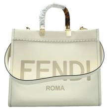 Load image into Gallery viewer, Fendi Sunshine Leather Satchel Bag White
