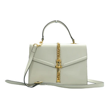 Load image into Gallery viewer, Gucci Sylvie Leather Satchel Bag White
