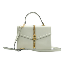 Load image into Gallery viewer, GUCCI Sylvie Leather Satchel Bag White
