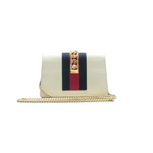 Load image into Gallery viewer, Gucci Sylvie Mini Leather Crossbody Bag White
