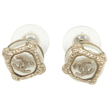 Load image into Gallery viewer, Chanel  Pearl CC Earrings Gold
