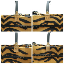 Load image into Gallery viewer, FENDI Sunshine Fabric Satchel Bag Yellow
