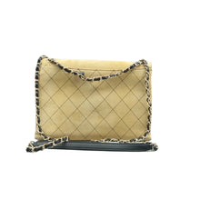 Load image into Gallery viewer, CHANEL Single Flap Suede Leather Crossbody Bag Yellow
