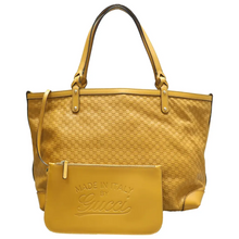 Load image into Gallery viewer, GUCCI W/P GG Leather Shoulder Bag Yellow
