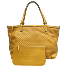 Load image into Gallery viewer, Gucci W/P GG Leather Shoulder Bag Yellow
