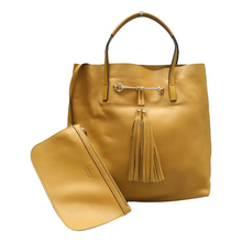 Load image into Gallery viewer, GUCCI W/P Leather Tote Bag Yellow
