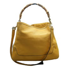 Load image into Gallery viewer, GUCCI Leather Satchel Bag Yellow
