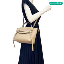 Load image into Gallery viewer, CELINE Nano Belt Grained Leather Shoulder Bag Taupe
